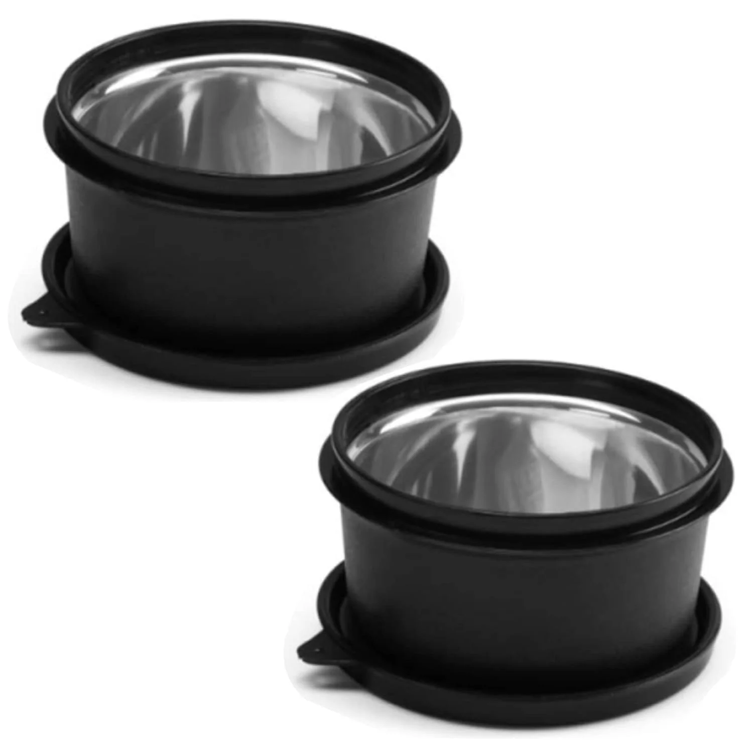 Mummas-LIFE-Microwave Containers with Airtight Lid Black 400ml Pack of 2 | Leak Proof Food Storage